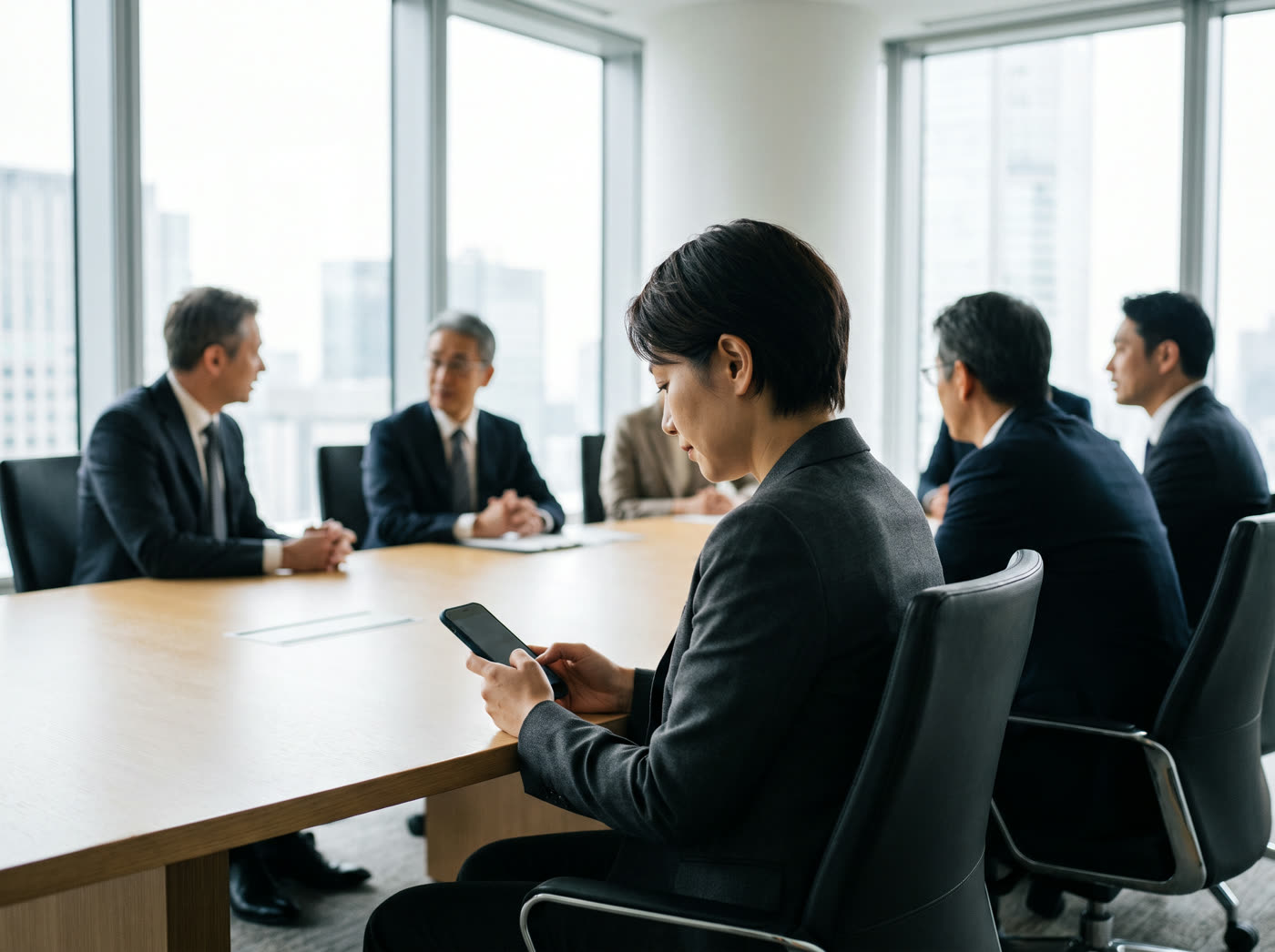 Equipe em reunião corporativa