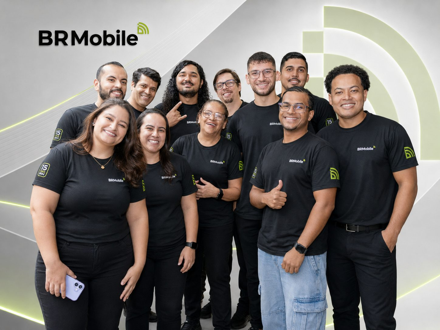 Equipe operacional da BR Mobile